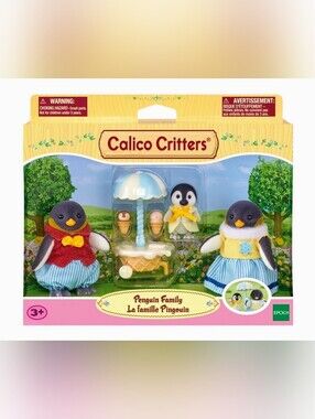 Calico Critters Sylvanian Families "Penguin Family" Set of 4 Collectible Dolls